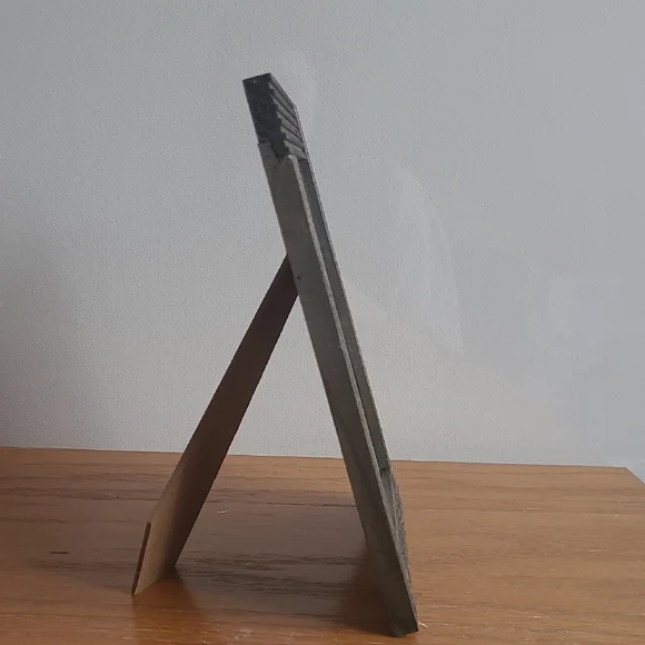 Black Ribbed Photo Frame - Picture 2 of 4